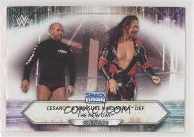 2021 Topps WWE - [Base] #86 - SmackDown - Cesaro & Shinsuke Nakamura def. The New Day