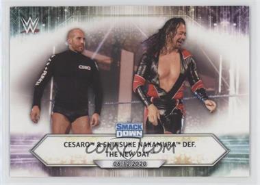 2021 Topps WWE - [Base] #86 - SmackDown - Cesaro & Shinsuke Nakamura def. The New Day