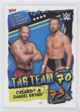 2021 Topps WWE Slam Attax - [Base] #173 - TAG Team - Cesaro, Daniel Bryan