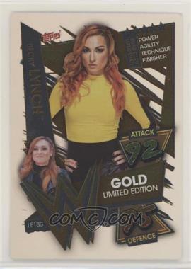2021 Topps WWE Slam Attax - Gold Limited Edition #LE18G - Becky Lynch