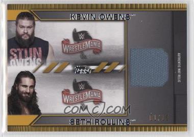 2021 Topps WWE Undisputed - Match-Up Relics - Yellow #MA-KS - Kevin Owens, Seth Rollins /10