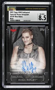 2021 Topps WWE Undisputed - Superstar Roster Autographs - Black #A-RP - Rhea Ripley /5 [CSG 8.5 NM/Mint+]