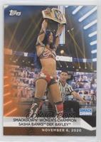 SmackDown Women's Champion Sasha Banks def. Bayley #/75