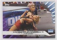Alexa Bliss Delivers Sister Abigail to Lacey Evans #/99