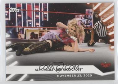 2021 Topps WWE Women's Division - [Base] #99 - Alexa Bliss def. Nikki Cross