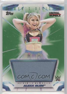 2021 Topps WWE Women's Division - Mat Relics - Green #MR-AB - Royal Rumble - Alexa Bliss /50