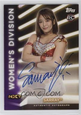 2021 Topps WWE Women's Division - Roster Autographs - Purple #A-SR - Sarray /99