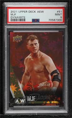 2021 Upper Deck AEW All Elite Wrestling - [Base] - Dynamite #51 - MJF [PSA 9 MINT]