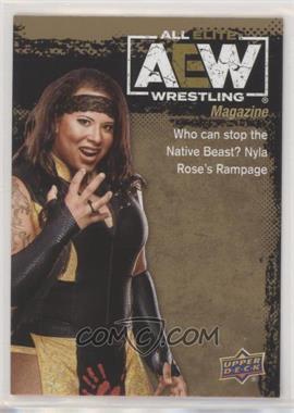 2021 Upper Deck AEW All Elite Wrestling - [Base] - Gold #97 - AEW Magazine - Nyla Rose