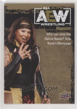 2021 Upper Deck AEW All Elite Wrestling - [Base] - Gold #97 - AEW Magazine - Nyla Rose