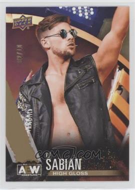 2021 Upper Deck AEW All Elite Wrestling - [Base] - High Gloss #43 - Kip Sabian /10