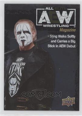 2021 Upper Deck AEW All Elite Wrestling - [Base] - Rainbow Foil #81 - AEW Magazine - Sting