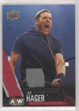 2021 Upper Deck AEW All Elite Wrestling - [Base] - Red Memorabilia #19 - Jake Hager /50