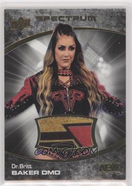 2021 Upper Deck AEW Spectrum - [Base] - Dark Memorabilia #83 - Dr. Britt Baker /25