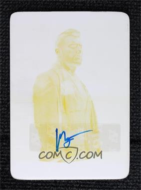 2021 Upper Deck AEW Spectrum - [Base] - Printing Plate Yellow Autographs #11 - MJF /1
