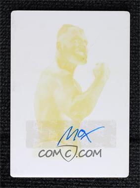 2021 Upper Deck AEW Spectrum - [Base] - Printing Plate Yellow Autographs #55 - Jon Moxley /1