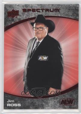 2021 Upper Deck AEW Spectrum - [Base] - Red #67 - Jim Ross /50