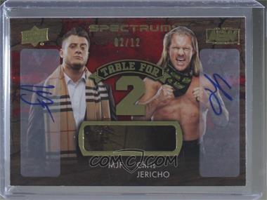 2021 Upper Deck AEW Spectrum - Table for 2 - Relic Autographs #T2-13 - MJF, Chris Jericho /12