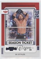 Contenders Season Ticket - AJ Styles #/99