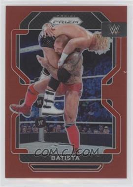 2022 Panini Prizm WWE - [Base] - Red Prizm #196 - Batista /299