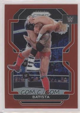 2022 Panini Prizm WWE - [Base] - Red Prizm #196 - Batista /299