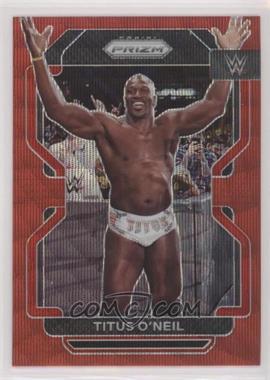 2022 Panini Prizm WWE - [Base] - Ruby Wave Prizm #183 - Titus O'Neil