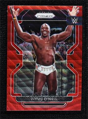 2022 Panini Prizm WWE - [Base] - Ruby Wave Prizm #183 - Titus O'Neil