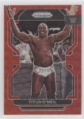 2022 Panini Prizm WWE - [Base] - Ruby Wave Prizm #183 - Titus O'Neil