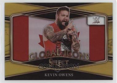 2022 Panini Select WWE - Global Icons - Gold Prizm #19 - Kevin Owens /10