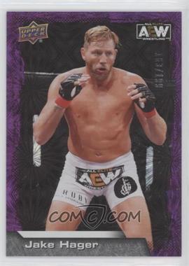 2022 Upper Deck AEW All Elite Wrestling - [Base] - Purple Pyro #18 - Jake Hager /199