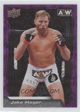 2022 Upper Deck AEW All Elite Wrestling - [Base] - Purple Pyro #18 - Jake Hager /199