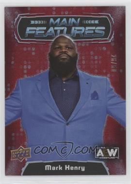 2022 Upper Deck AEW All Elite Wrestling - Main Features - Red #MF-32 - Mark Henry /50