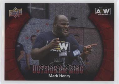 2022 Upper Deck AEW All Elite Wrestling - Outside the Ring - Red #OTR-10 - Mark Henry /50