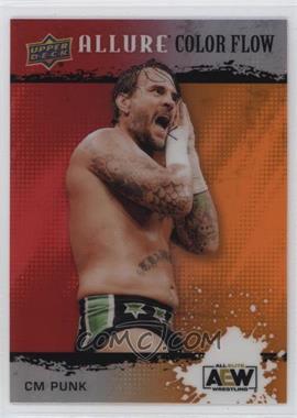 2022 Upper Deck Allure AEW - Color Flow - Red Orange #R-1 - CM Punk