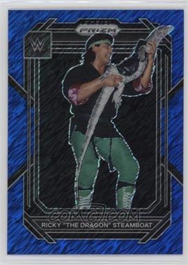 2023 Panini Prizm WWE - [Base] - 1st Off the Line FOTL Blue Shimmer Prizm #144 - Ricky "The Dragon" Steamboat /11