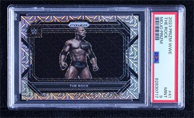 2023 Panini Prizm WWE - [Base] - Mojo Prizm #41.1 - The Rock /25 [PSA 9 MINT]