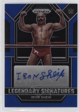 2023 Panini Prizm WWE - Legendary Signatures - Blue Prizm #LS-ISH - Iron Sheik /49