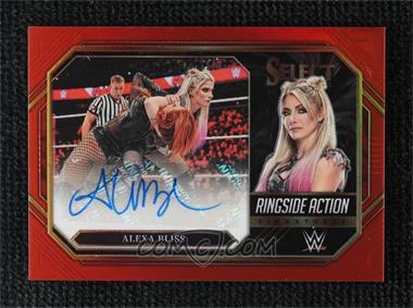 2023 Panini Select WWE - Ringside Action Signatures - Red Prizm #RA-ABS - Alexa Bliss /60