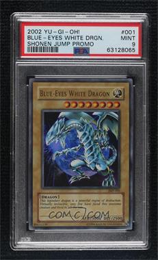 2002-19 Yu-Gi-Oh! Shonen Jump - Magazine Promo [Base] #JMP-001 - Blue-Eyes White Dragon [PSA 9 MINT]