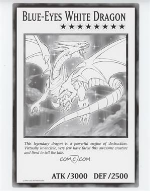 2002-Now Yu-Gi-Oh! - Miscellaneous Promos #_NoN - Blue-Eyes White Dragon (Black and White Oversized Promo)