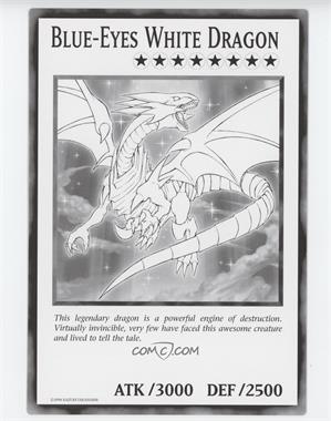 2002-Now Yu-Gi-Oh! - Miscellaneous Promos #_NoN - Blue-Eyes White Dragon (Black and White Oversized Promo)