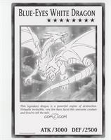 Blue-Eyes White Dragon (Black and White Oversized Promo) [EX to NM]