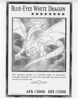 Blue-Eyes White Dragon (Black and White Oversized Promo)