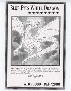 2002-Now Yu-Gi-Oh! - Miscellaneous Promos #_NoN - Blue-Eyes White Dragon (Black and White Oversized Promo)