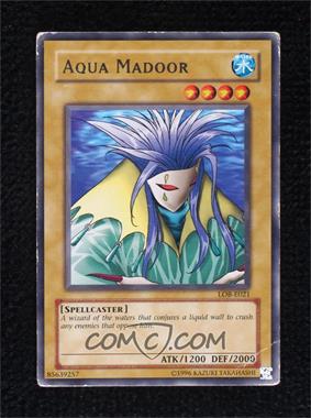 2002 Yu-Gi-Oh! Legend of Blue Eyes White Dragon - [Base] - European #LOB-E021 - Aqua Madoor [Poor to Fair]