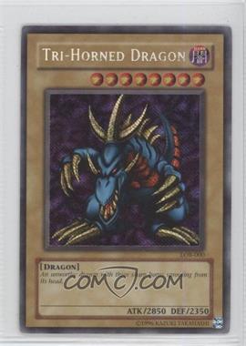 2002 Yu-Gi-Oh! Legend of Blue Eyes White Dragon - [Base] #LOB-000 - Tri-Horned Dragon (SE)