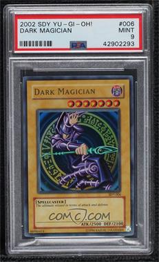 2002 Yu-Gi-Oh! Starter Deck Yugi - [Base] - Unlimited #SDY-006 - Dark Magician [PSA 9 MINT]