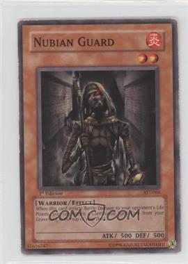 2004 Yu-Gi-Oh! - Ancient Sanctuary - [Base] - 1st Edition #AST-066 - Nubian Guard [Noted]