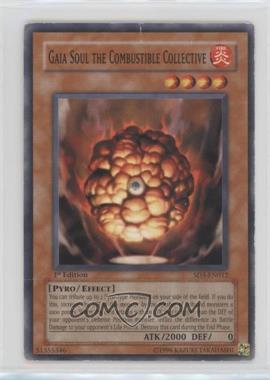 2005 Yu-Gi-Oh! Blaze of Destruction - Structure Deck [Base] - 1st Edition #SD3-EN012 - Gaia Soul the Combustible Collective [EX to NM]