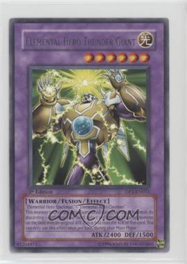 2006 Yu-Gi-Oh! - Duelist Pack: Jaden Yuki - [Base] - 1st Edition #DP1-EN011 - Elemental HERO Thunder Giant